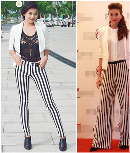 Sao Việt 'thất thường' cùng kẻ sọc - 3