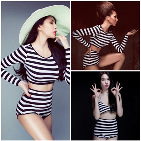 Sao Việt 'thất thường' cùng kẻ sọc - 5