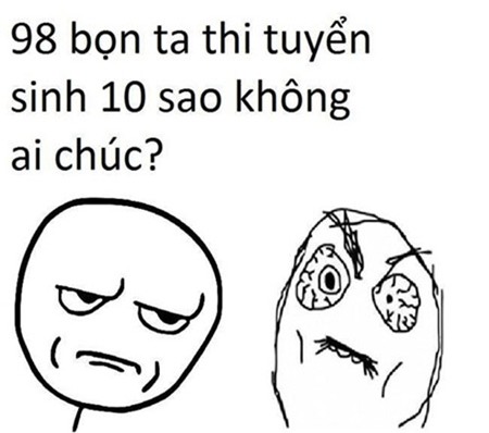 thi tốt nghiệp, ảnh chế, mạng, hài hước, vui