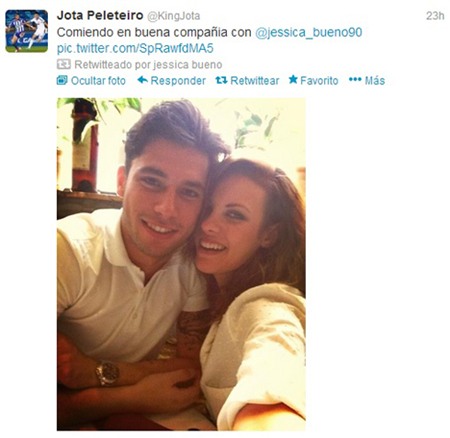 Jota Peleteiro đăng ảnh thừa nhận chuyện tình cảm với