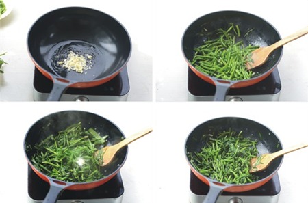 3 kiểu rau muống xào thân thuộc của mùa hè 6