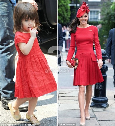 Phong cách thời trang "trùng hợp bất ngờ" của công nương Kate và bé Suri 2
