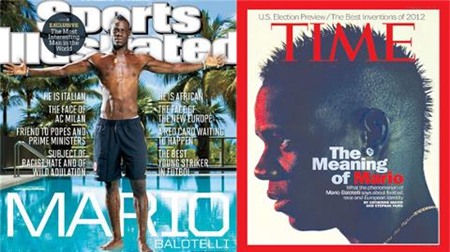 Balotelli lên bìa Sports Illustrated và Time