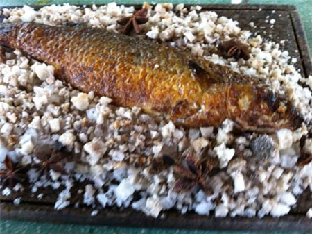 Cá đối nổ muối hột Cần Giờ - 1