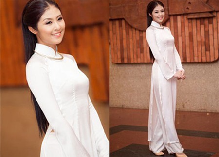 Sao Việt gợi nét duyên thầm với áo dài - 4