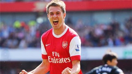 Ramsey đã trở lại dũng mãnh kể từ sau ca chấn thương gãy chân vào tháng 2/2010 (ảnh nhỏ)