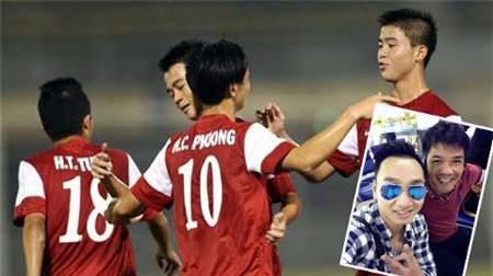 Nghệ sỹ Thành Trung (ảnh nhỏ) quyết định sang Malaysia cổ vũ cho đội U19 Việt Nam