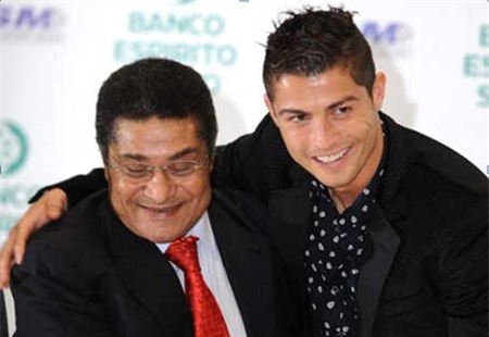 Ronaldo và huyền thoại Eusebio của Real Madrid và Bồ Đào Nha