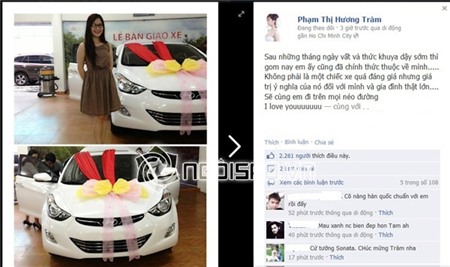 Hương Tràm khoe xế hộp mới coóng vừa mới tậu | Hương Tràm,học trò,Thu Minh,quán quân,mùa đầu tiên,Giọng hát Việt,khoe xế hộp,mới coóng,sao Việt,xế hộp,bình dân