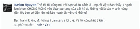 Na Sơn cũng không ngại ngần đối chất trước những lời 'ném đá' của dân mạng