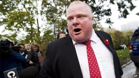 Thị trưởng Toronto Rob Ford.