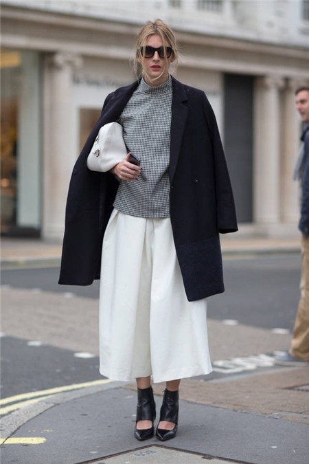 Phóng khoáng mà vẫn thanh lịch với xu hướng quần crop culottes 7