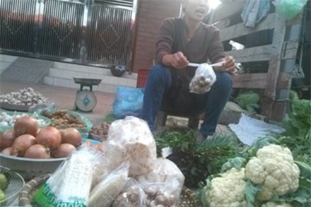 Nấm tươi không rõ nguồn gốc xuất xứ bán tràn lan tại chợ Xa La (Q.Hà Đông, HN)