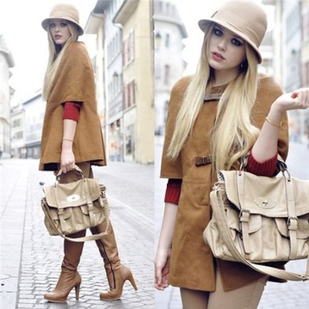 Phong cách quý tộc với áo Cape 13