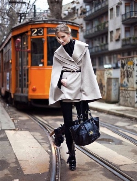 Phong cách quý tộc với áo Cape 22