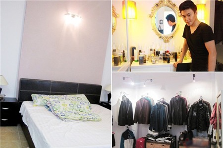 Tầng 2 có hẳn một phòng để phục trang của hai anh em.