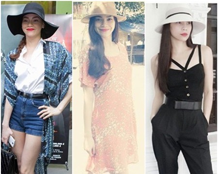 Học Sao Việt diện mũ rộng vành đón xuân - 3