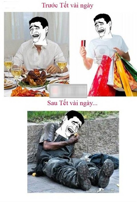 ảnh chế, ảnh hài, Tết