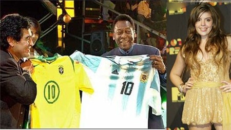 Con gái Maradona là con gái… Pele