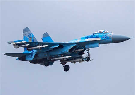 Chiến đấu cơ Sukhoi SU-27 của không quân Ukraine. Ảnh: theaviationis