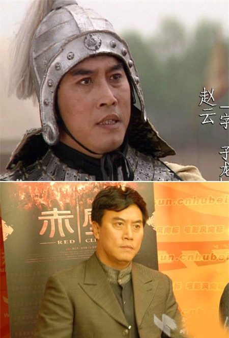 Trương Sơn sinh năm 1968, đóng Triệu Vân thời trẻ. Sau Tam Quốc diễn nghĩa, anh đóng các phim Đại chiến Xích Bích (vai Hoàng Cái), Kiến Đảng vỹ nghiệp, Hiệp khách hành, Tầm Tần ký&