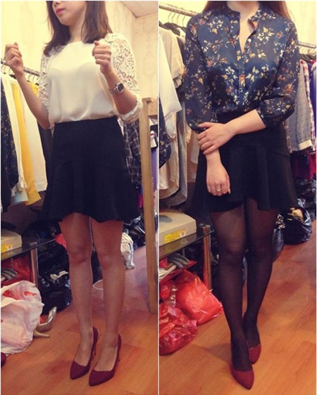 Minh Hằng mặc đẹp với mốt váy loe - 5