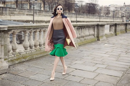 Minh Hằng mặc đẹp với mốt váy loe - 7