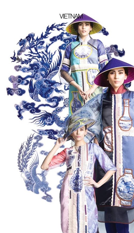 Thích thú ngắm thế giới qua tà áo dài Việt - 1