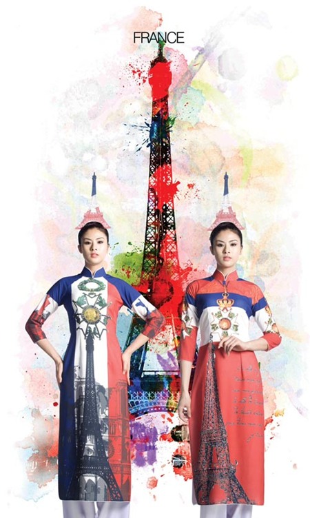 Thích thú ngắm thế giới qua tà áo dài Việt - 12