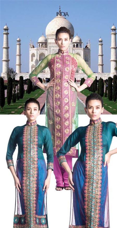 Thích thú ngắm thế giới qua tà áo dài Việt - 5