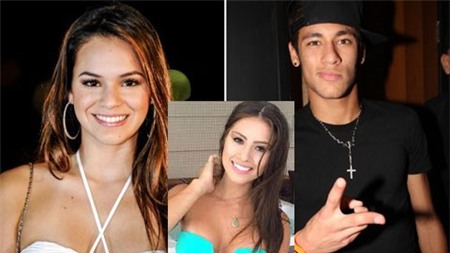 Gabriella (giữa) trông như chị em… với tình cũ Bruna của Neymar