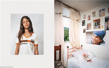 Người Thái, ở độ tuổi 11, Rio de Janeiro, Brazil: người Thái cổ phần một trong những phòng ngủ trong gia đình của cô phẳng với chị gái.  Gia đình sống trong nổi tiếng Cidade de Deus - Thành phố của Thiên Chúa - trong khu ổ chuột của Rio.  Cô ấy yêu ca sĩ nhạc pop người Brazil Felipe Dylon, và mơ ước trở thành một người mẫu, như Gisele Bundchen, hoặc một paedeatrician