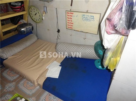 Chiếc giường ngủ tềnh toàng.