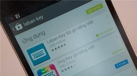 Ứng dụng “Laban Key: Bộ gõ tiếng Việt” trên kho ứng dụng của Android được đánh giá 4,5/5 sao nhờ hoạt động ổn định và nhiều tính năng.
