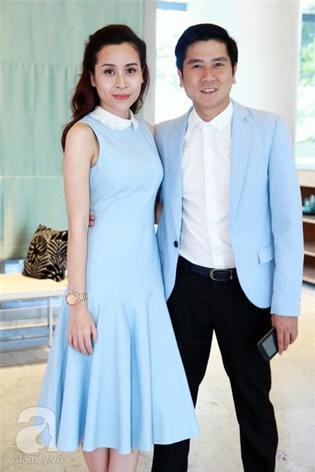 Thời trang đôi sành điệu của vợ chồng Lưu Hương Giang - 6
