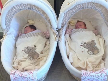 Hồng Nhung lần đầu khoe cặp song sinh - 1