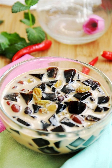 Cách làm trà sữa sương sáo thập cẩm tuyệt ngon 16