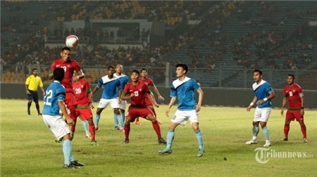 Tuyển Indonesia (áo đỏ) đã có chiến thắng xứng đáng.