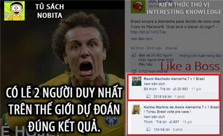 Hai người đoán đúng kết quả Brazil – Đức