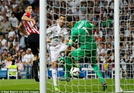 C.Ronaldo nhanh chóng mở tỷ số cho Real Madrid ngay phút thứ hai