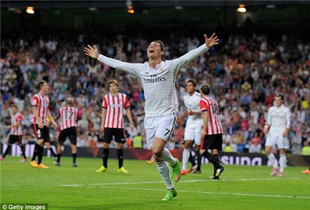 Siêu sao người Bồ Đào Nha đã có được cú hattrick thứ 22 cho Real Madrid