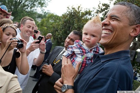 10 khoảnh khắc hồn nhiên của Tổng thống Obama