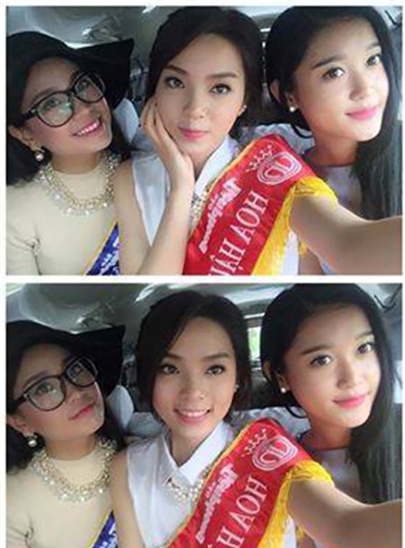 Hoa hau Nguyen Cao Ky Duyen va A hau Huyen My