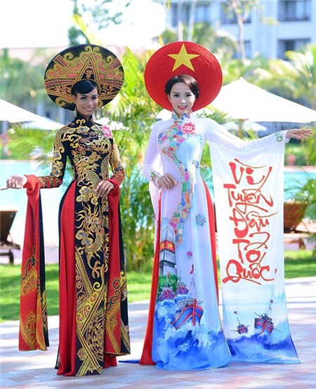 Hoa hau Nguyen Cao Ky Duyen va A hau Huyen My