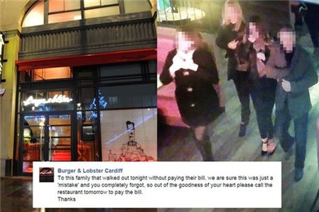 Nhà hàng nổi tiếng gây tranh cãi khi lên FB đăng ảnh 1 gia đình quên thanh toán hoá đơn 1