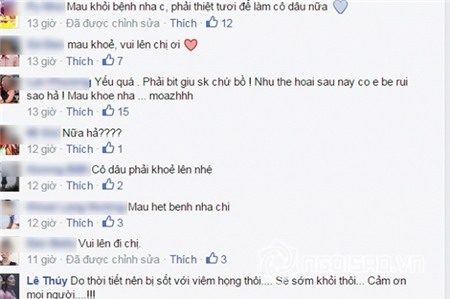 Lê Thúy bất ngờ đổ bệnh sau đám cưới