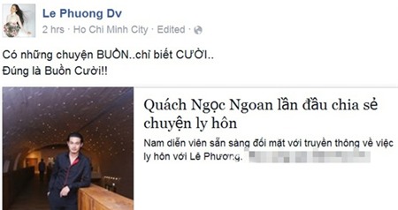 Lê Phương: 'Tôi sống cười nhếch mép với người đàn ông cũ của mình'