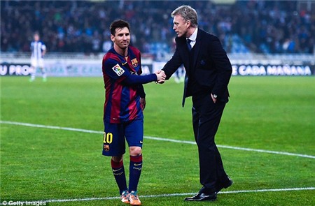 Messi đã bị tống lên ghế dự bị ở trận Barca thua Sociedad của Moyes