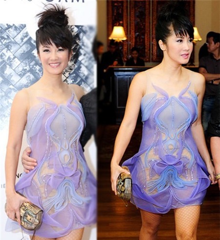 Sao Việt trở thành 'thảm họa' với trang phục hoa lá cành