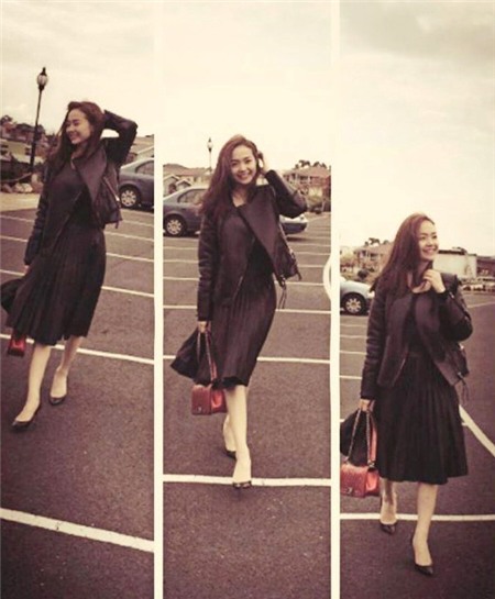 1 áo khoác da, 10 cách mix thú vị của Minh Hằng